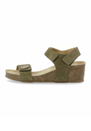 CASMETTE  - Platform sandals - olive