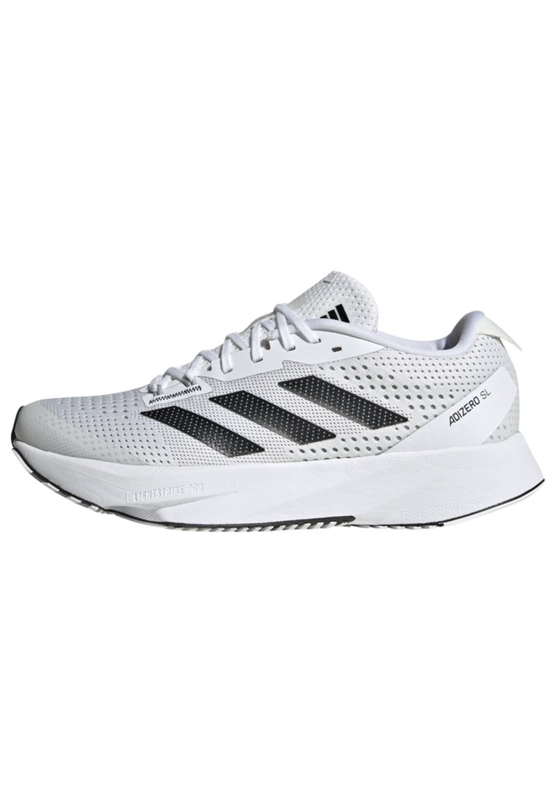 adidas Performance ADIZERO - Road running shoes - cloud white   core black   grey two