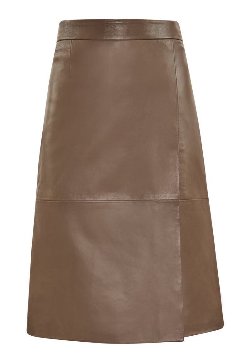 DreiMaster ROCK - Leren rok - taupe - Zalando.nl