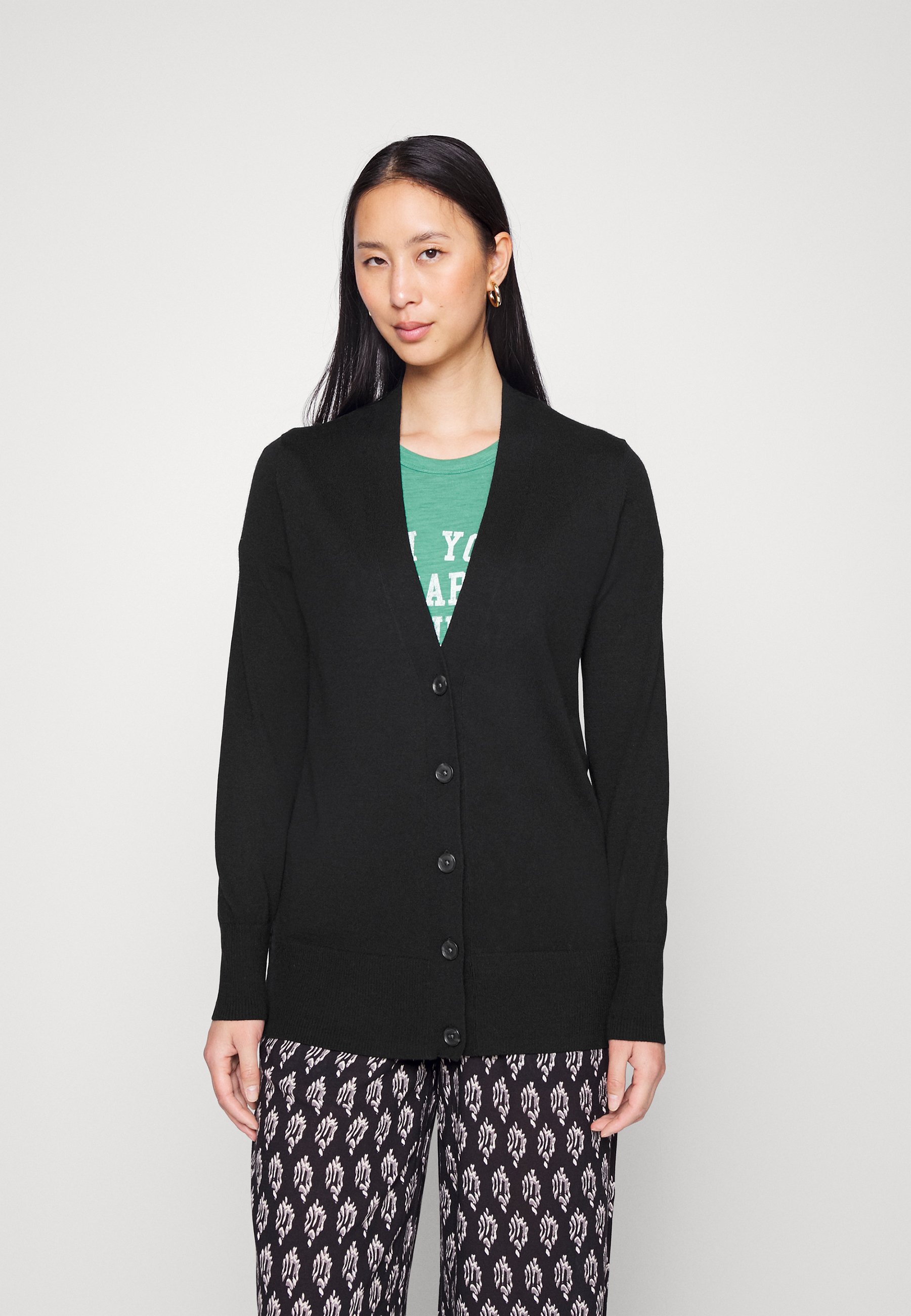 GAP CARDI LONG - Cardigan - true black 