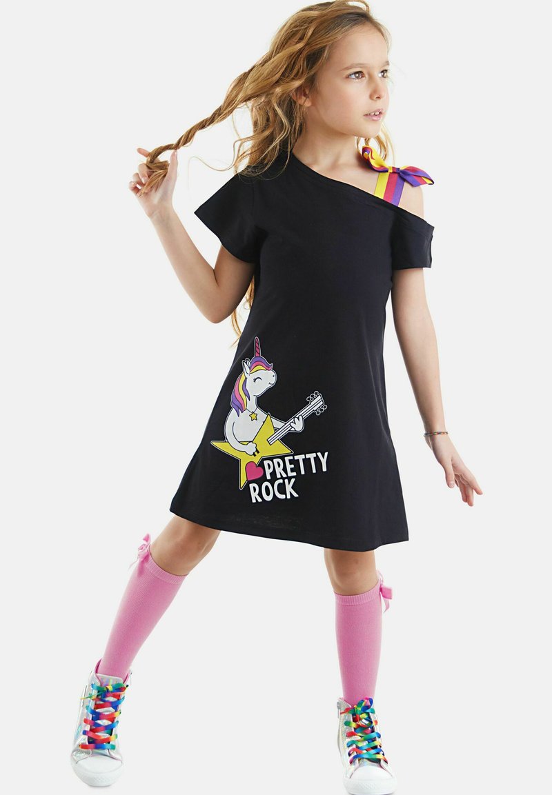 Denokids Jerseykjole - schwarz