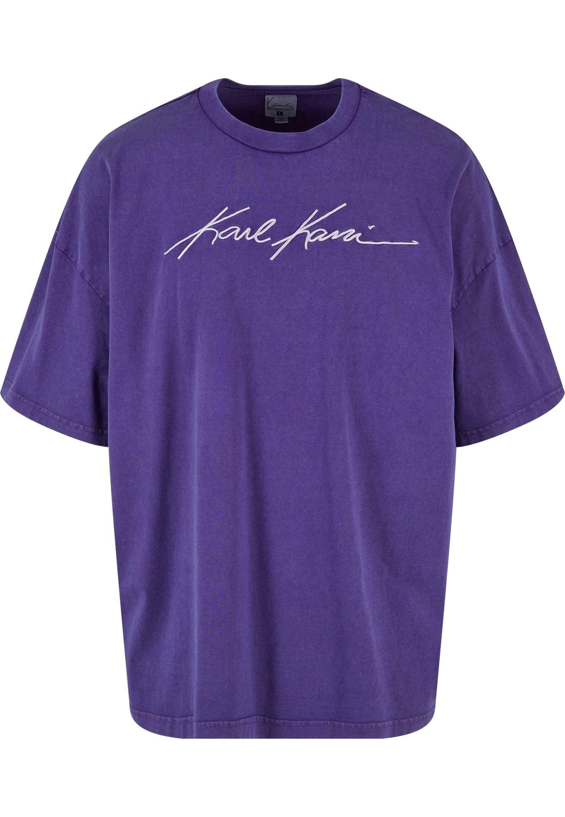 Karl Kani AUTOGRAPH WASHED BOXY TEE - Print T-shirt - purple