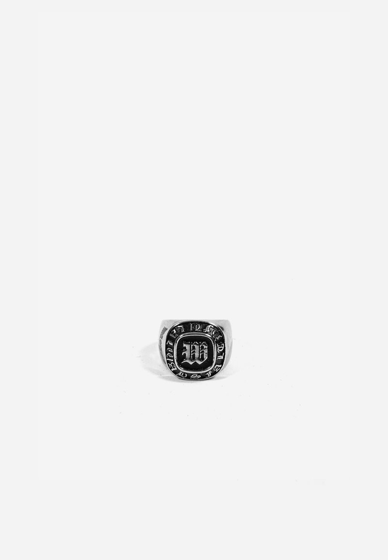 Wasted Paris UNISEX CHAMPION SIGNET - Ring - silver-coloured/black ...