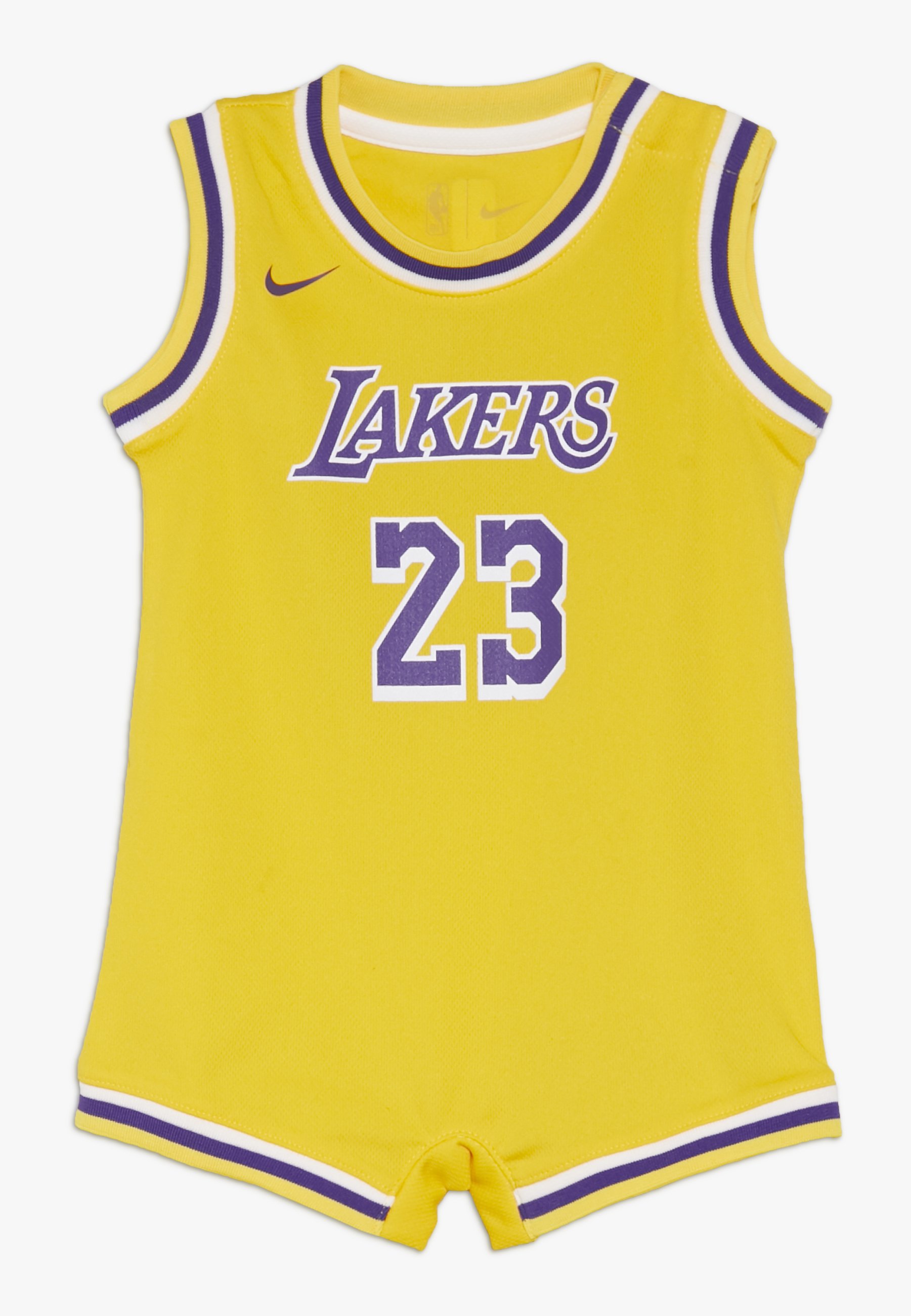 Nike Performance Nba James Lebron Los Angeles Lakers Boys Replica Onesie Tracksuit Amarillo Yellow Zalando Co Uk