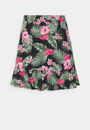 Pieces Petite PCNYA SKIRT - Jupe trapèze - loden frost/palms