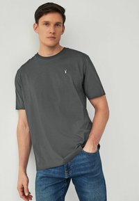 Next 4 PACK REGULAR - T-shirts basic - blue sage white charcoal