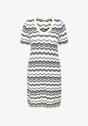 Kaffe Curve, KCANIA - Robe longue - chalk midnight m wavy lines