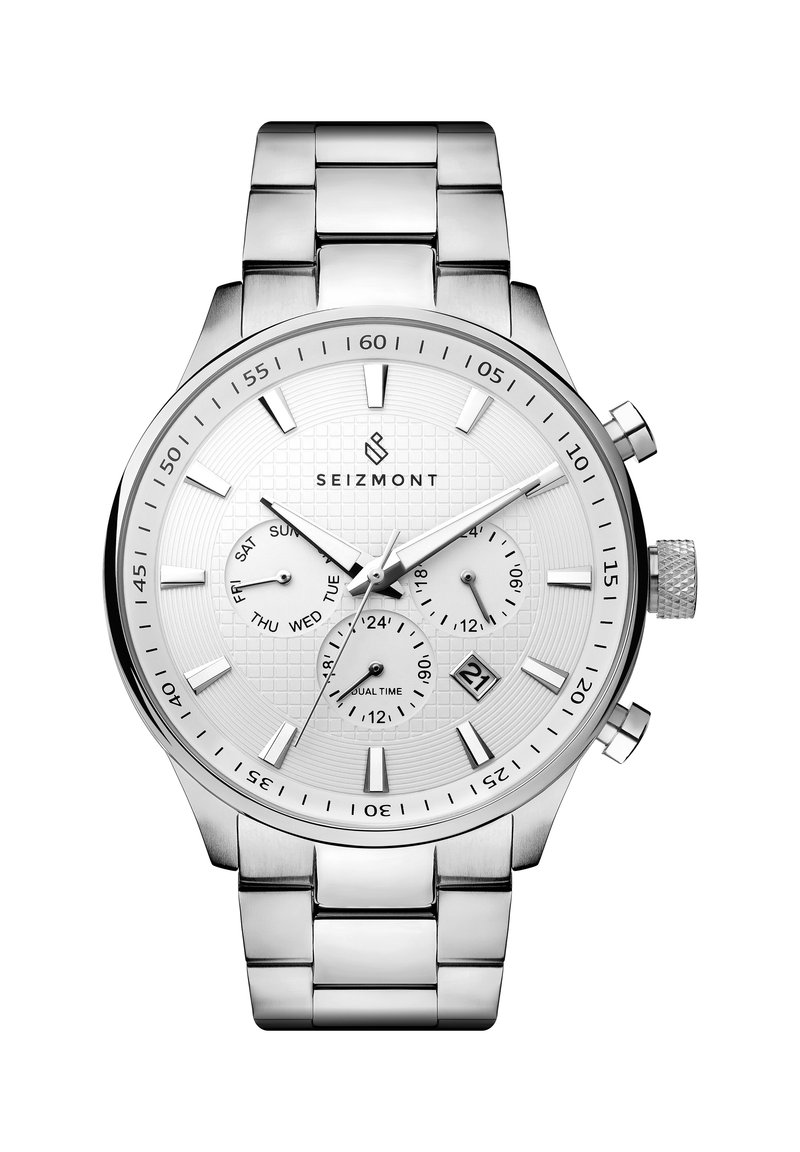 SEIZMONT THOR - Kronografklokke - steel silver