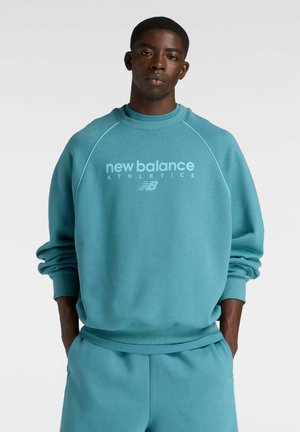 New Balance TRACKSIDE CREW - Sweater - big teal taffy blue