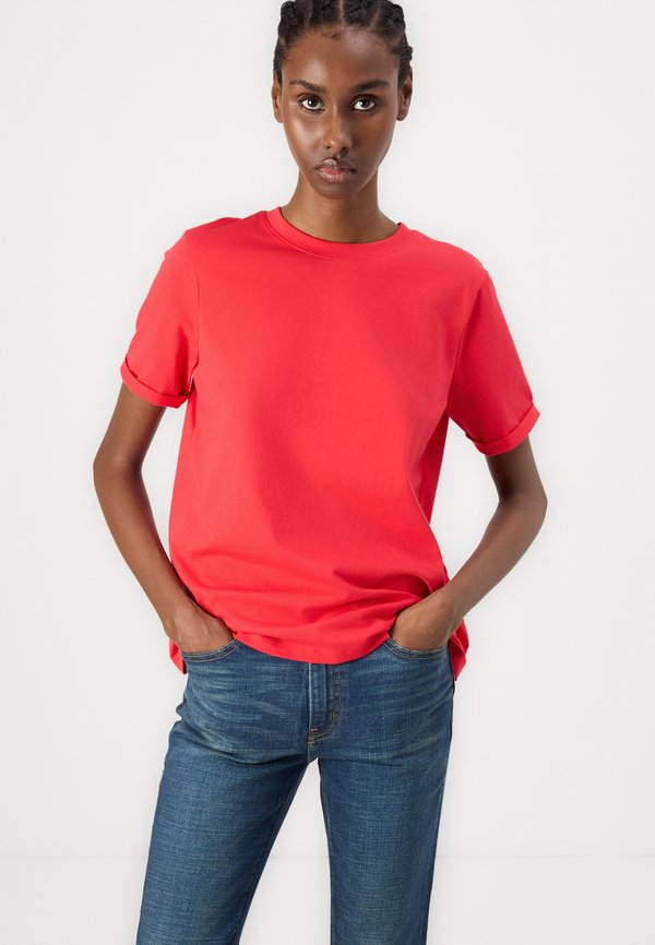 PCRIA FOLD UP SOLID TEE - Basic T-shirt - lollipop2