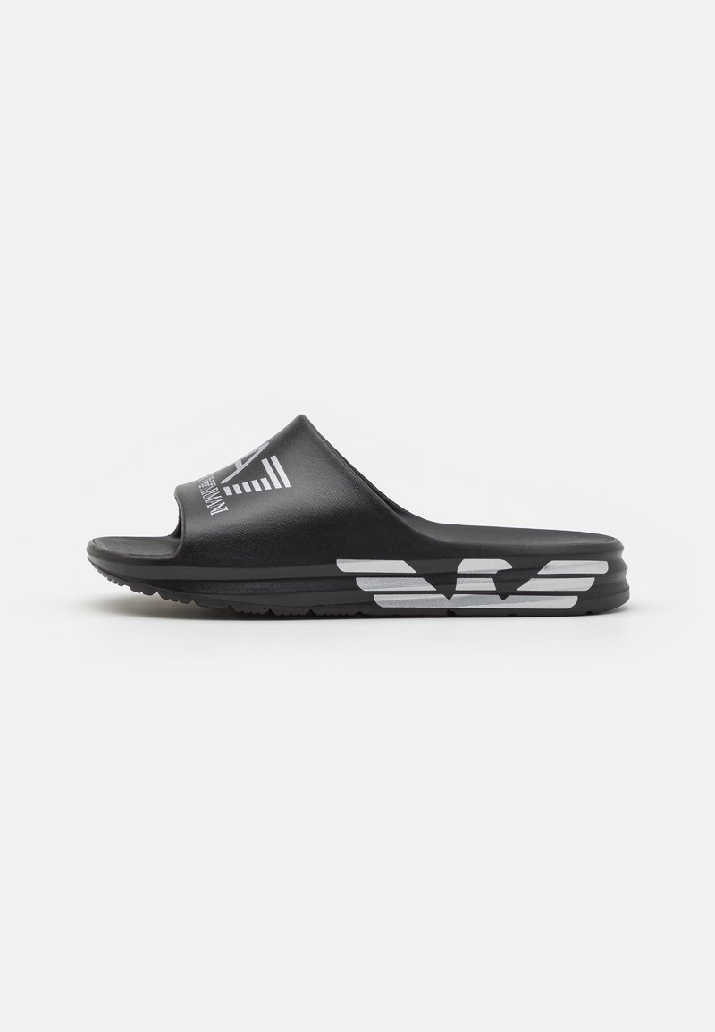 EA7 Emporio Armani - CRUSHER DISTANCE SLIDE - Pool slides - black, Enlarge