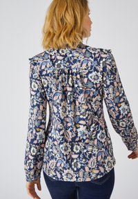 Damart À VOLANTS - Blusa - marine fleuri