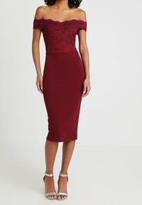 Missguided Cocktailklänning - bordeaux