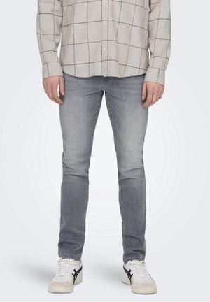 Jeans slim fit - grey denim