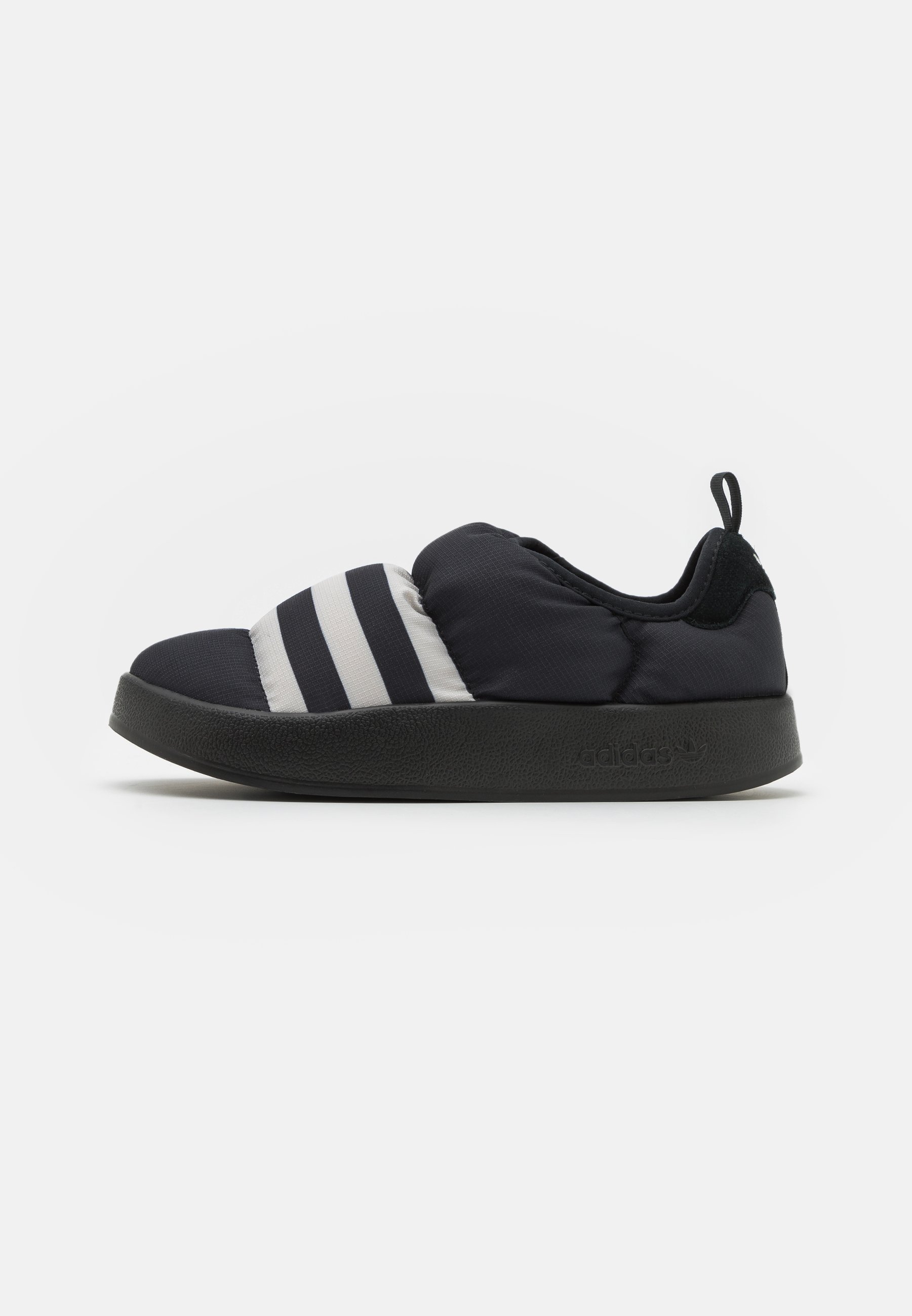 koper voetstuk Acrobatiek adidas Originals PUFFYLETTE UNISEX - Slip-ons - core black/grey one/black -  Zalando.de