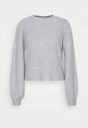Noisy May Petite, Striktrøje - light grey
