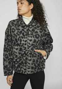 VILA LEOPRINT - Bomber-jakk - dark grey
