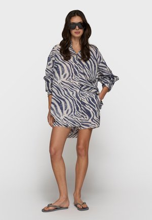 10DAYS, 10DAYS TOPS BLOUSE ZEBRA VOILE - Skjortebluser - light vanilla