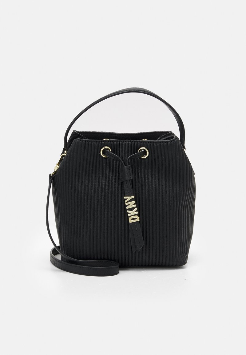 DKNY SHANE DRAWSTRING BUCKET Handbag black/gold coloured/black Zalando.co.uk