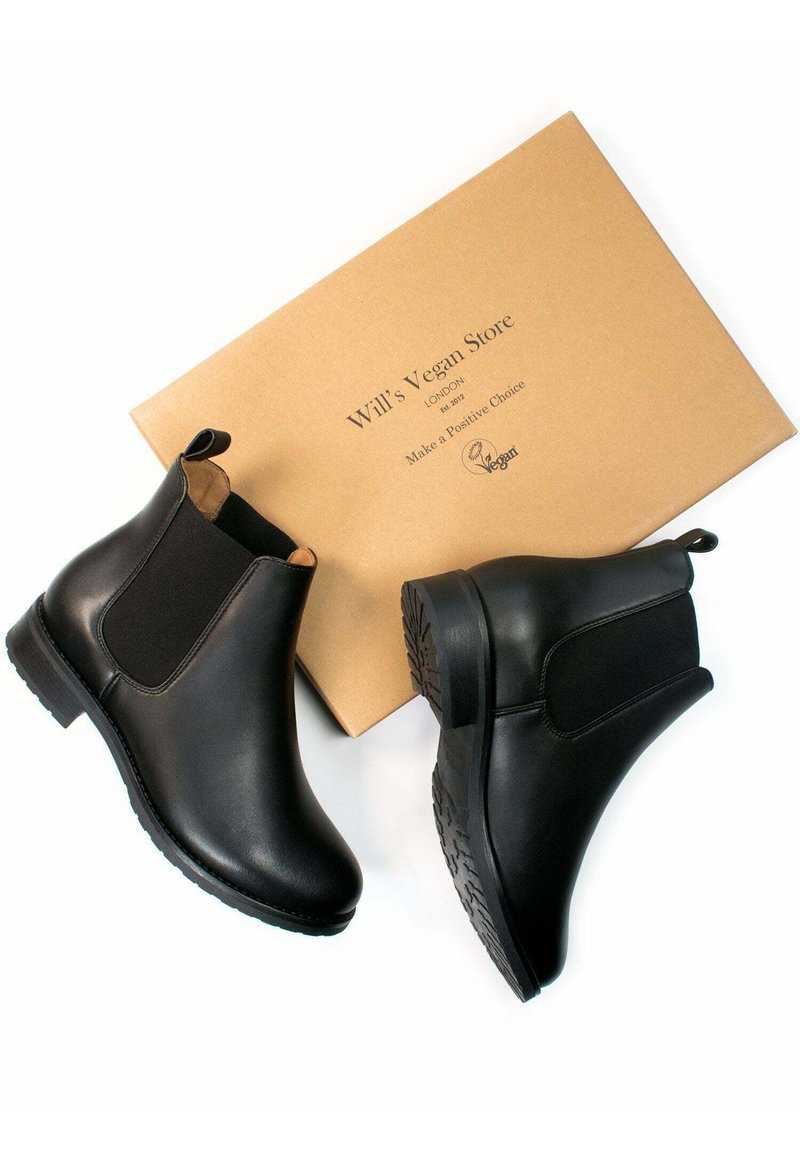 Herren Schnürboots | Will's Vegan Store Stiefelette black/schwarz - JT28870 Herren Schnürboots | Will's Vegan Store Stiefelette black/schwarz - JT28870