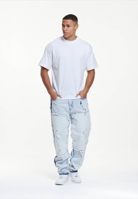 Flared-farkut - washed cold blue