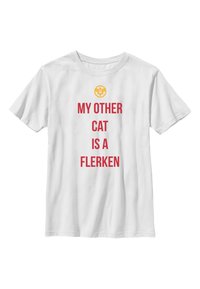 Marvel CAPTAIN MARVEL MOVIE OTHER CAT - Camiseta estampada - white