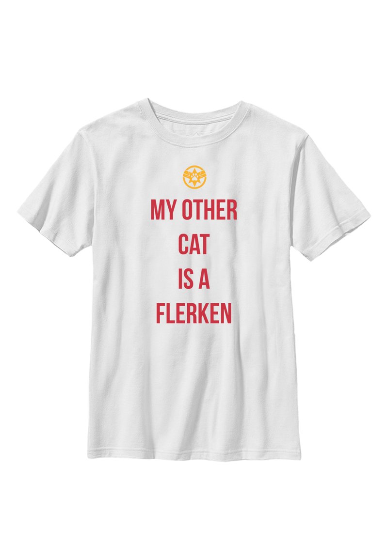 Marvel CAPTAIN MARVEL MOVIE OTHER CAT - Camiseta estampada - white