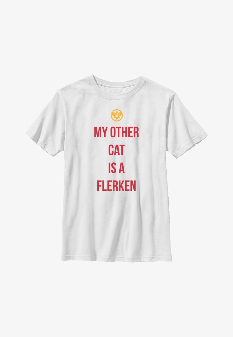 Marvel CAPTAIN MARVEL MOVIE OTHER CAT - Camiseta estampada - white