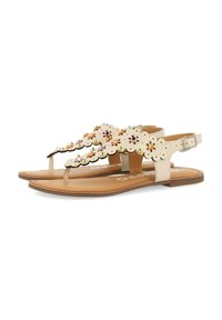 Gioseppo CON ADORNO DE FLORES CON TACHAS PARA PRELOJ - Sandalias de dedo - off white