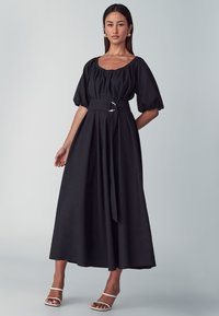 WILLA MINDI MIDI DRESS - Vapaa-ajan mekko - black
