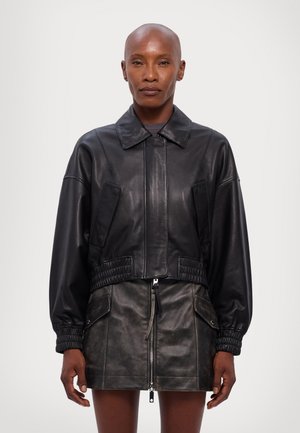 Shoreditch Ski Club ELLE - Kožená bunda - black