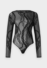 Versace Jeans Couture Top s dlhým rukávom - black
