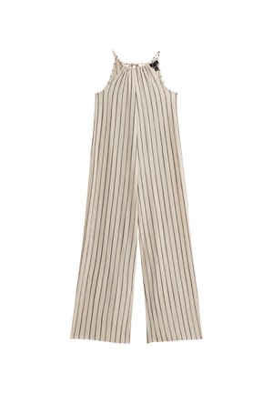 New Look STRIPED WIDE LEG - Combinaison - off white