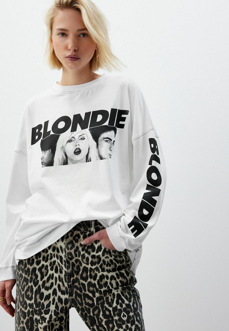 Next LICENSE BLONDIE - Ilgarankovis viršutinės dalies drabužis - white