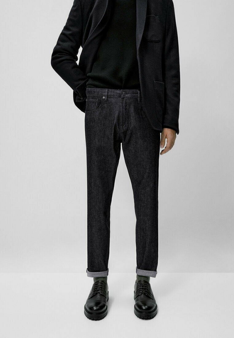 Massimo Dutti TAPERED RINSE Straight leg jeans blue Zalando.co.uk