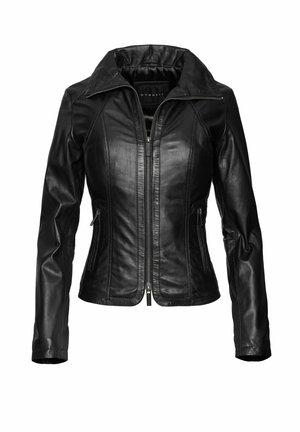 Leren jas - schwarz