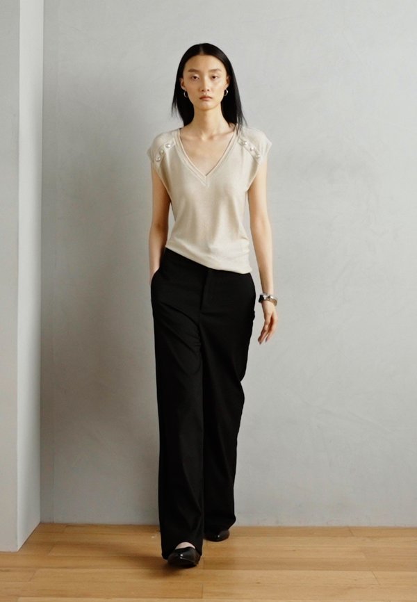 DILI - Print T-shirt - beige melange3