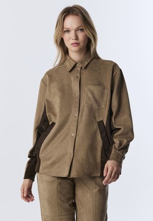 Kunstlederjacke - camel