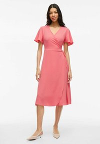 VILA VILOVIE WRAP DRESS - Vardagsklänning - dubarry