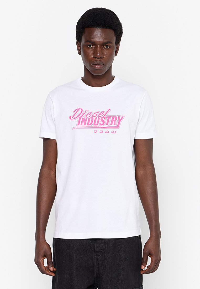 Diesel T-shirt print wit