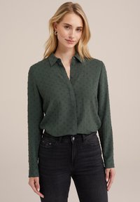 WE Fashion Užsagstoma palaidinė - green