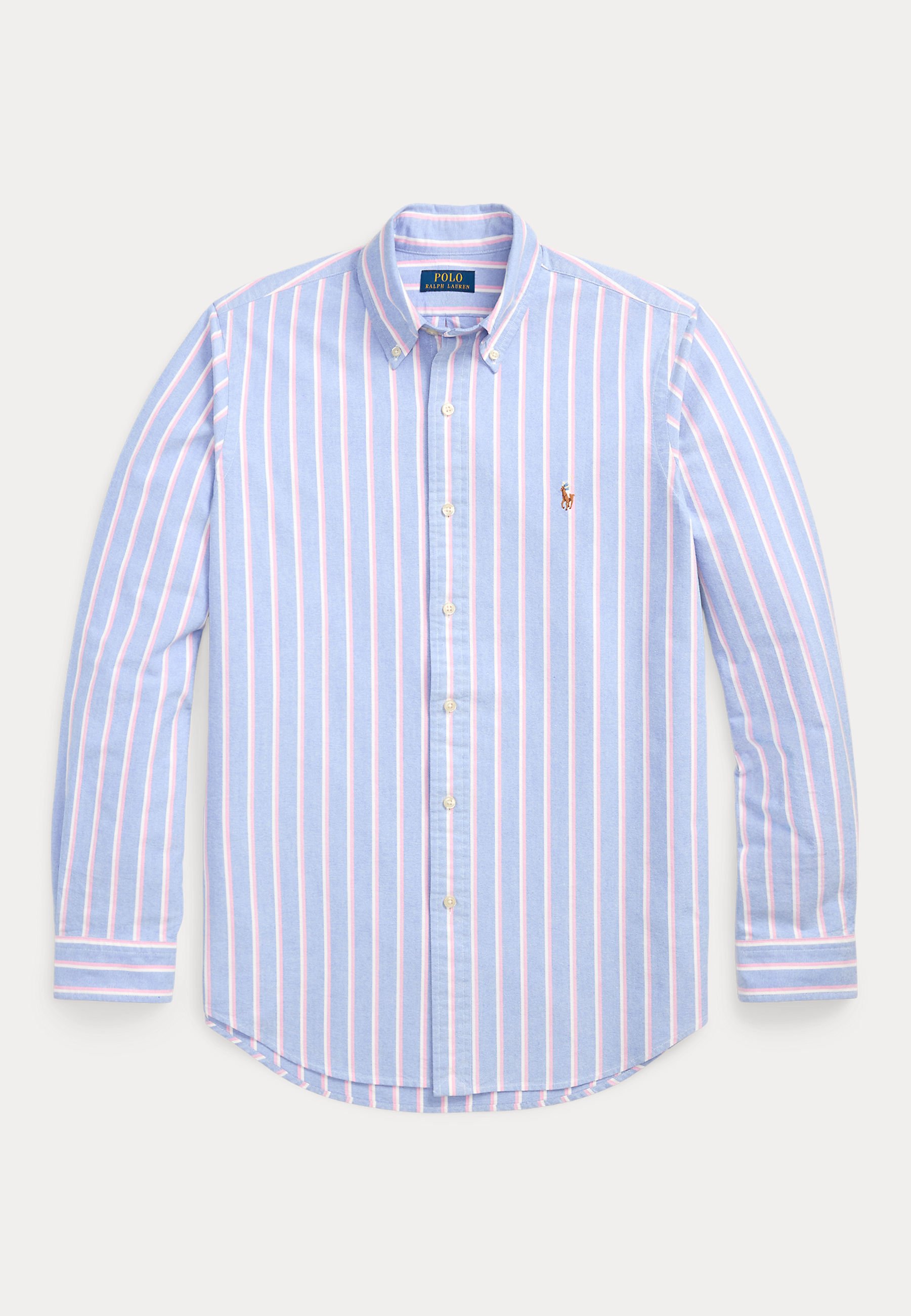 Polo Ralph Lauren CUSTOM FIT STRIPED OXFORD SHIRT - Shirt - blue