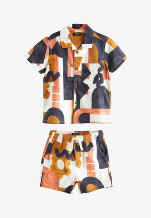 Next SHORT SLEEVES SET REGULAR FIT - Træningsbukser - tan brown
