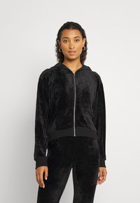Cotton On ZIP UP HOODIE - Camisola com fecho - black