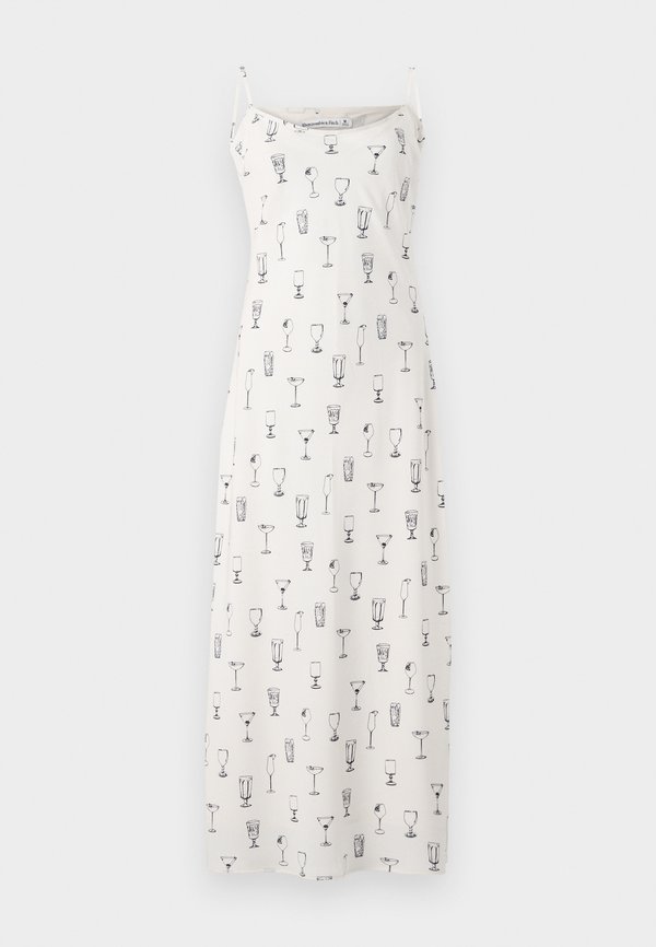 CAMI NECK SLIP MAXI DRESS   - Maxi dress - drink print3