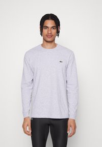 Lacoste Sport LONG SLEEVES SPORTS T-SHIRT COTTON - Ilgarankovis viršutinės dalies drabužis - silver chine