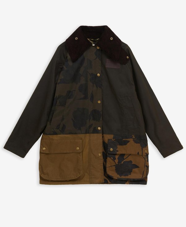 BARBOUR X ERDEM BEAUFLOWER WAX JACKET - Short coat4