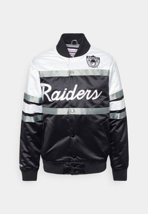 NFL OAKLAND RAIDERS SPECIAL SCRIPT HEAVYWEIGHT JACKET - Squadra - black