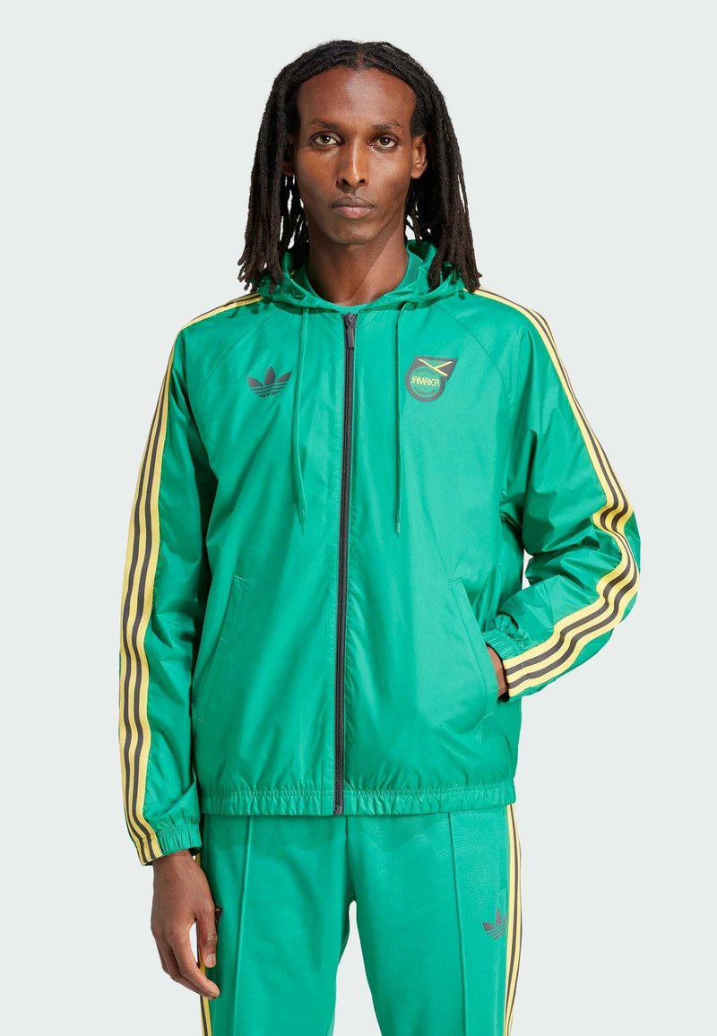 adidas Originals - JAMAICA JFF OG WINDBREAKER - Veste de survêtement - court green, Agrandir