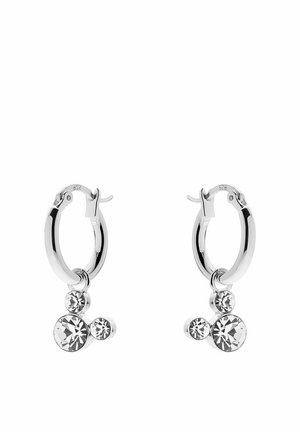 925ER SILBER 6 KRISTALL - Earrings - silberfarben
